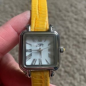 Loft Yellow wrap watch